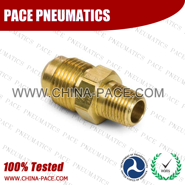 Male Adapter SAE 45 Degree Flare Fittings, Brass Pipe Fittings, Brass Air Fittings, Brass SAE 45 Degree Flare Fittings